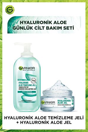 Günlük Cilt Bakım Seti-Hyaluronik Aloe Jel 50 ml&Hyaluronik Aloe Temizleme Jel 200 ml 36005422319781